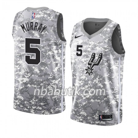 NBA Mænd Trøje San Antonio Spurs Dejounte Murray 5 2018-19 Nike Grå Swingman